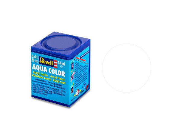 Revell Aqua Color 18 ml Modellbau-Farbe auf Wasserbasis in verschiedenen Farben 36102 farblos, matt nicht deckend 18 ml