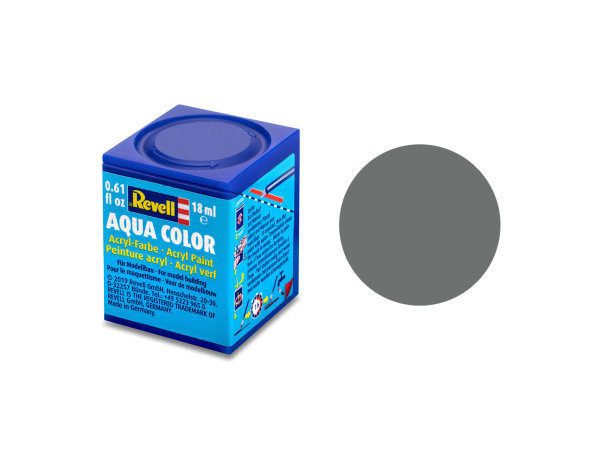 Revell Aqua Color 18 ml Modellbau-Farbe auf Wasserbasis in verschiedenen Farben 36147 mausgrau, matt 18 ml