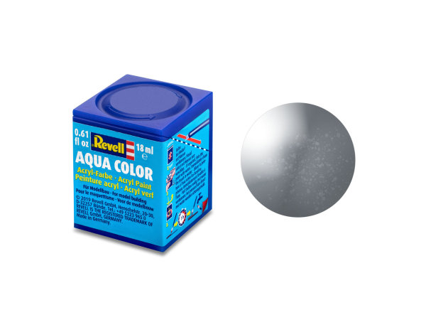 Revell Aqua Color 18 ml Modellbau-Farbe auf Wasserbasis in verschiedenen Farben 36191 eisen, metallic 18 ml