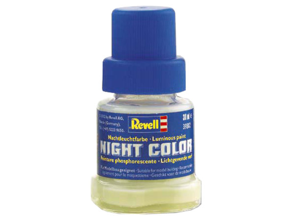 Revell Night Color, Nachtleuchtfarbe 30 ml Farbe Leuchtfarbe Nachtfarbe Nacht