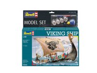 Revell Wikinger Schiff - Viking Ship Modellbausatz inkl. Farben Kleber Pinsel