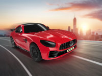 Build n Race Mercedes-AMG GT R rot Auto-Bausatz mit Rückziehmotor für Kinder 4+