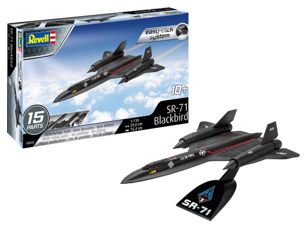 Revell Lockheed SR-71 Blackbird easy-click-system Modellbausatz mehrfarbig