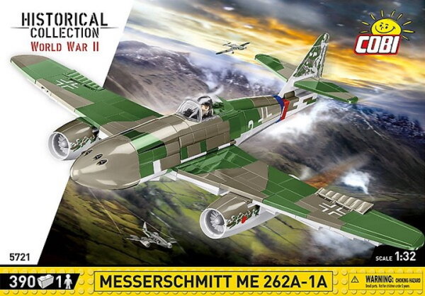 Cobi Messerschmitt Me262 A-1a 1:32 - 390 Pcs - Bausteine 390 Teile Flugzeug