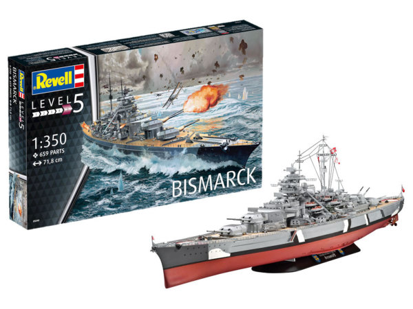 Revell Bismarck Schiff Boot Schlachtschiff Modellbausatz 1:350