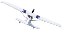RC Sky Trainer PNP 4 Kanal SW 96 cm blau blue ferngesteuertes Flugzeug