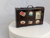 Tischuhr Koffer - Dekorative Designer Uhr Sammleruhren Geschenkuhren