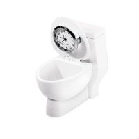 Tischuhr Toilette WC - Dekorative Designer Uhr...