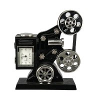 Tischuhr Video Projektor Retro - Dekorative Designer Uhr...
