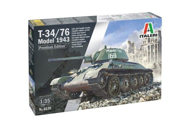 Italeri T-34/76 Model 1943 Panzer 510006570 Nr. 6570 Bausatz 1:35