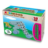 Holzspielzeug Kidiwood Nachzieh-Dino 2tlg.