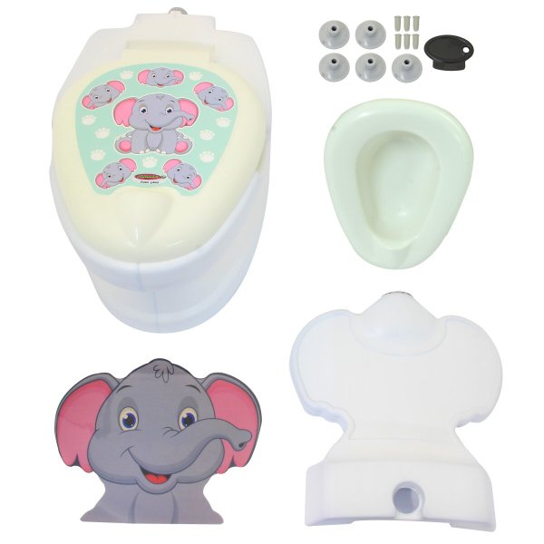 Meine kleine Toilette Elefant mit Spülsound und Toilettenpapierhalter,  26,99 €