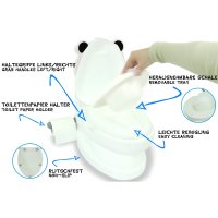 Meine kleine Toilette Panda mit Spülsound und Toilettenpapierhalter