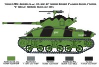 ITALERI Panzer M4A1 Sherman with U.S. Infantry Modellbausatz 1:35