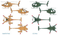 Italeri 510200017 Hubschrauber AH-6 Night Fox Modellbausatz 1:72