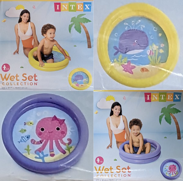 Intex Aufblasbares Kinder Plantschbecken - Oktopus oder Waal - My first Pool