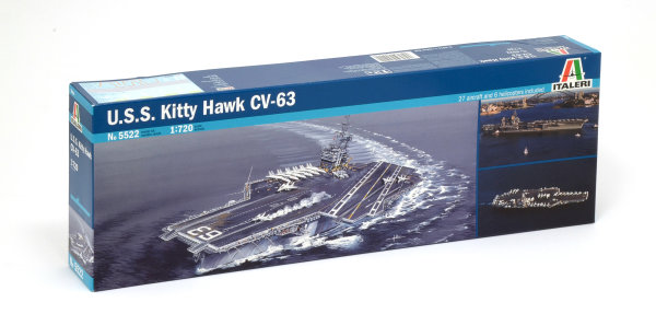 Italeri 1:720 USS Kitty Hawk CV-63 Flugzeugträger Modellbausatz 510005522