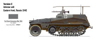 ITALERI Sd. Kfz 250/3 Halbkettenfahrzeug Schützenpanzerwagen Bausatz 1:72
