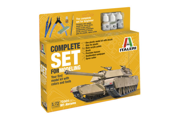 ITALERI Model-Set M-1 Abrams Panzer Modellbausatz 1:72