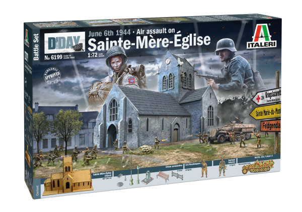 ITALERI DIORAMA 1:72 Battle of Normandy St.-Mère-Église 510006199 NEU