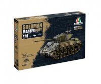 ITALERI Sherman M4A3E8 Fury Panzer Modellbausatz 1:56