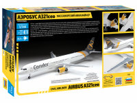 ZVEZDA Zivilflugzeug AIRBUS A321 CEO Passagierflugzeug Modellbausatz 1/144
