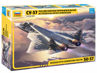 ZVEZDA Russisches Jagdflugzeug SU-57 der fünften Generation 1/72