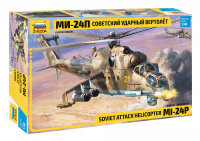 ZVEZDA Sowjetischer Kampfhubschrauber MI-24P MIL 1/48...