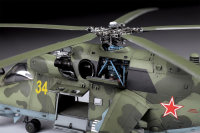ZVEZDA Sowjetischer Kampfhubschrauber Mi-24P „Hind“ Modellbausatz 1/72