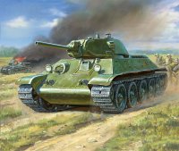 ZVEZDA Sowjetischer mittlerer Panzer T-34/76 (Mod. 1940) Modellbausatz Nr. 6101