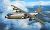 ZVEZDA Schweres Transportflugzeug C-130J-30 Modellbausatz...