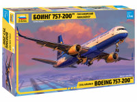 ZVEZDA Zivil Flugzeug Boeing 757-200 Modellbausatz 1:144