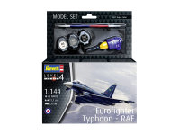 Revell Model Set Eurofighter Typhoon - RAF Modellbausatz mit Basiszubehör 1:144