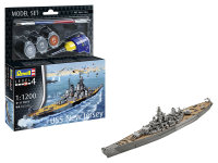Revell Model Set Battleship USS New Jersey Modellbausatz mit Basiszubehör